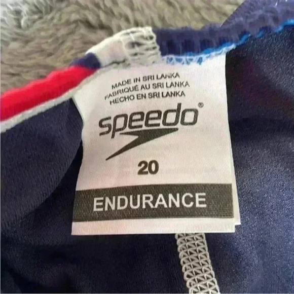 Speedo Printed The One 900 One-Piece Swimsuit in Red/White/Blue Size 20 NWT - Picture 6 of 7